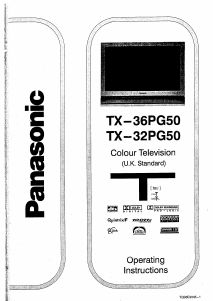 Manual Panasonic TX-32PG50 Television