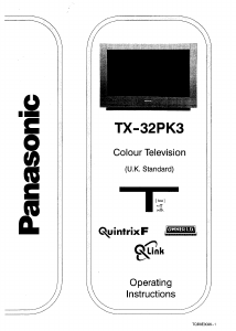 Handleiding Panasonic TX-32PK3 Televisie