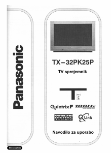 Priručnik Panasonic TX-32PK25P Televizor