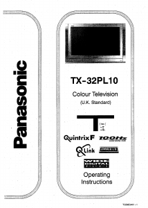 Manual Panasonic TX-32PL10 Television