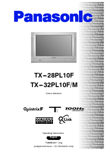 Manual Panasonic TX-32PL10FM Television