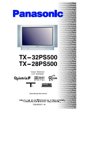 Manual Panasonic TX-32PS500 Television