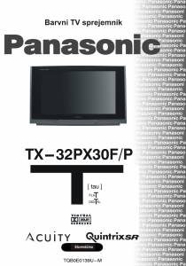 Priručnik Panasonic TX-32PX30P Televizor