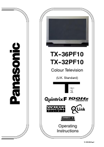 Manual Panasonic TX-36PF10 Television