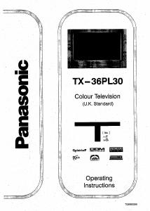 Manual Panasonic TX-36PL30 Television