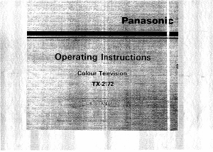 Manual Panasonic TX-2172 Television