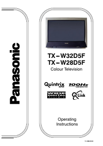 Manual Panasonic TX-W28D5 Television