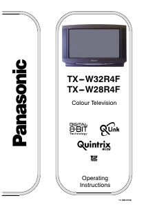 Manual Panasonic TX-W32R4 Television