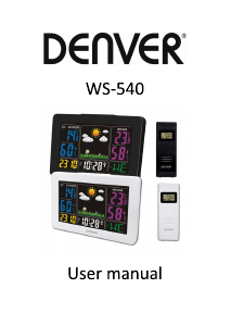 Manual Denver WS-540 Weather Station