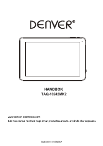 Bruksanvisning Denver TAQ-10342 Tablet