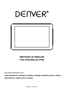 Instrukcja Denver TAQ-70283KBLUE Tablet