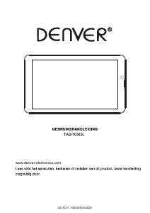Handleiding Denver TAQ-70363L Tablet