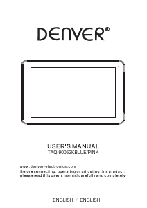 Manual Denver TAQ-90062KBLUE Tablet