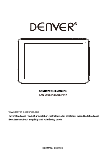 Bedienungsanleitung Denver TAQ-90063KPINK Tablet