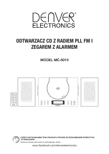 Instrukcja Denver MC-5010 Zestaw stereo