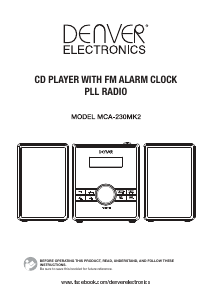 Handleiding Denver MCA-230MK2 Stereoset