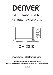 Instrukcja Denver OM-2010 Kuchenka mikrofalowa