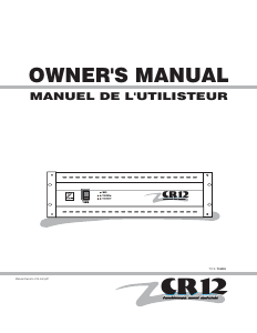 Mode d’emploi Yorkville CR12 Amplificateur