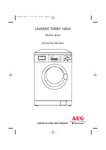 Manual AEG-Electrolux Lavamat Turbo 16830 Washer-Dryer
