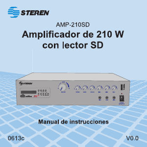 Manual de uso Steren AMP-210SD Amplificador