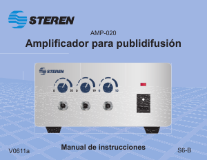 Manual Steren AMP-020 Amplifier