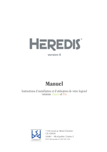 Mode d’emploi BSD Concept Heredis 9