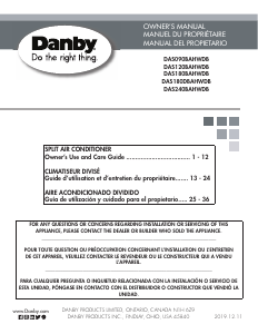 Manual de uso Danby DAS120BAHWDB Aire acondicionado