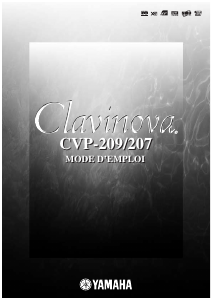 Mode d’emploi Yamaha Clavinova CVP-209 Piano numérique