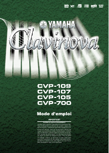 Mode d’emploi Yamaha Clavinova CVP-109 Piano numérique