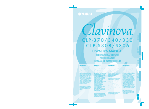 Mode d’emploi Yamaha Clavinova CLP-S308 Piano numérique
