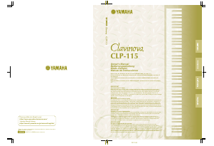 Mode d’emploi Yamaha Clavinova CLP-115 Piano numérique