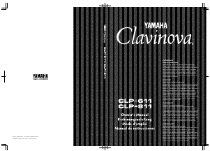 Mode d’emploi Yamaha Clavinova CLP-611 Piano numérique
