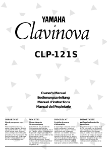 Mode d’emploi Yamaha Clavinova CLP-121S Piano numérique