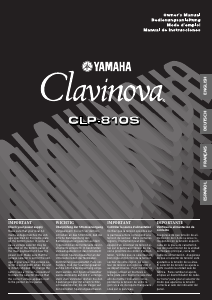 Mode d’emploi Yamaha Clavinova CLP-810S Piano numérique