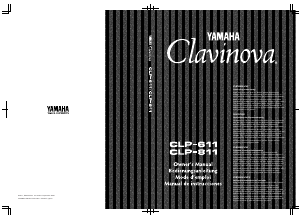 Mode d’emploi Yamaha Clavinova CLP-811 Piano numérique