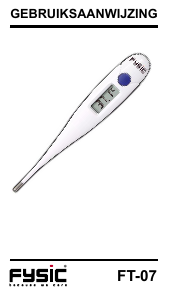 Handleiding Fysic FT-07 Thermometer