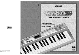 Mode d’emploi Yamaha CBX-K1XG Clavier éléctronique