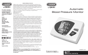 Manual de uso Leader LDRBPA-040 Tensiómetro