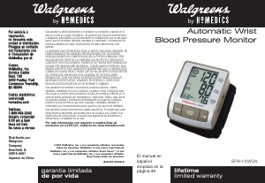 Manual Walgreens BPW-410-WGN Blood Pressure Monitor
