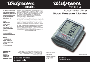 Manual Walgreens BPW-200-WGN Blood Pressure Monitor