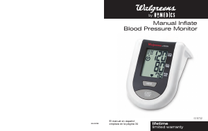 Manual Walgreens 518732 Blood Pressure Monitor