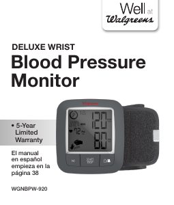 Handleiding Walgreens WGNBPW-920 Bloeddrukmeter
