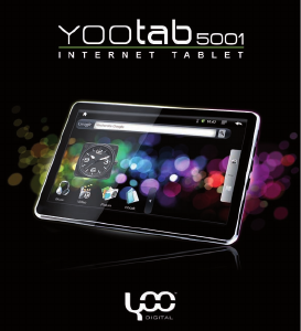 Manual YooDigital YooTab 5001 Tablet