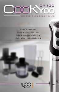 Manual YooDigital CookYoo 100 Hand Blender