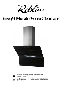 Handleiding Roblin Vizio Verre 1100 CLEAN-R Afzuigkap