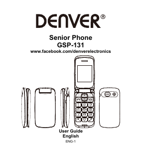 Manuale Denver GSP-131 Telefono cellulare