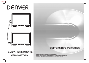 Manuale Denver MTW-1085TWIN Lettore DVD