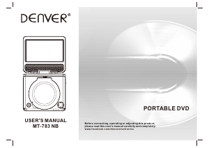 Manual de uso Denver MT-783NB Reproductor DVD