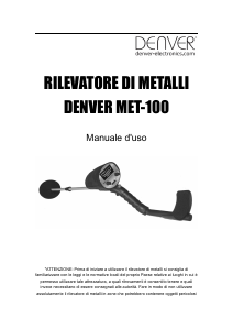 Manuale Denver MET-100 Rilevatore di metalli