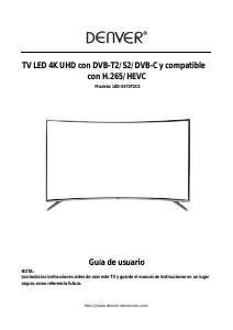 Manual de uso Denver LED-5570T2CS Televisor de LED